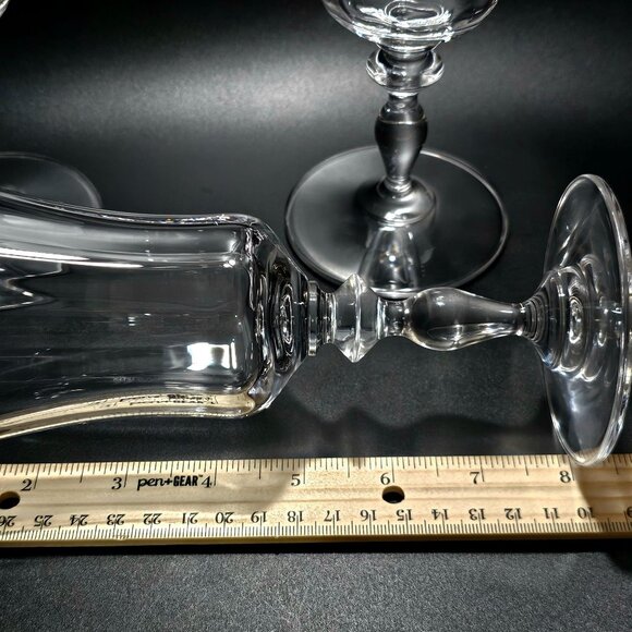 3 Mikasa Jamestown Iced Tea Glasses 8" clear crystal optic glasses Austria flaw - Picture 6 of 9